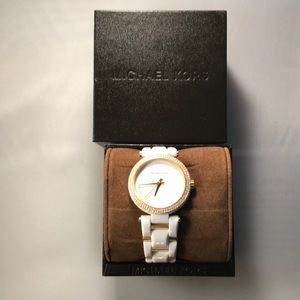 White Ceramic Michael Kors watch